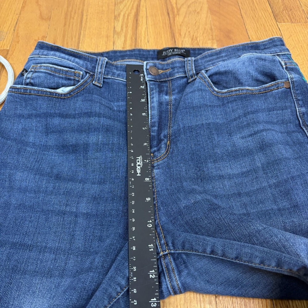 Judy Blue Jeans Womens 13/31 Dark Wash Relaxed Skinny Stretch Denim JB82325DK - Picture 8 of 10